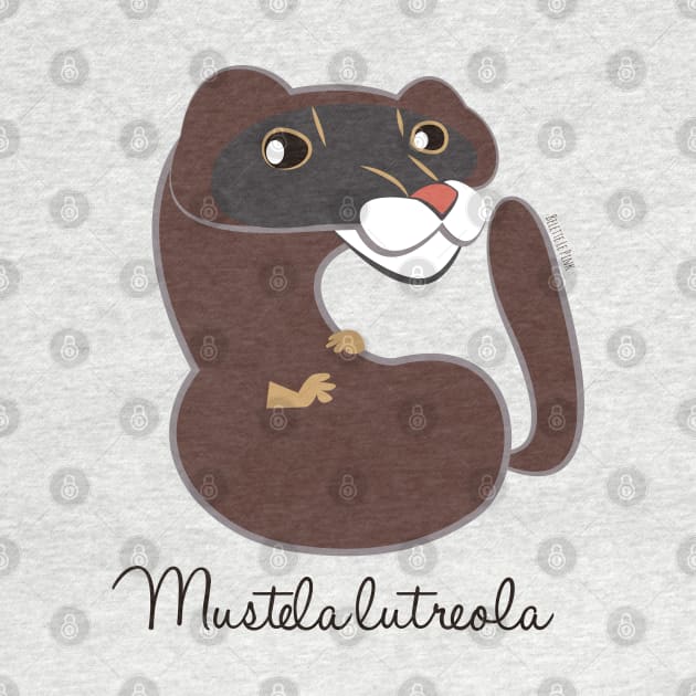 European mink Mustela lutreola by belettelepink